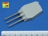 Aber 350L-06 Set of 9pcs 406mm short barrels for US ships for turrets without antiblast covers: North Carolina, Washington (1:350)